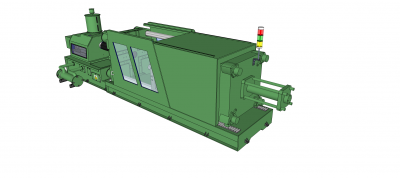 Injection moulding machine Sketchup model