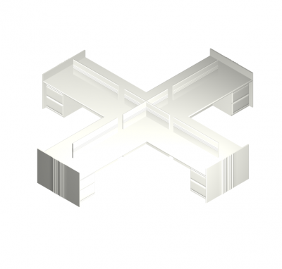 Bureau gousses modèle 3DS Max