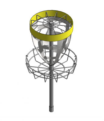 Objetivo de golf de disco modelo Revit