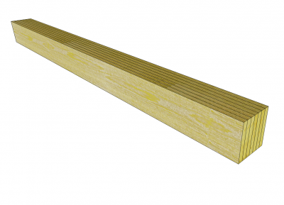 Modèle de Sketchup à faisceau de lamelles