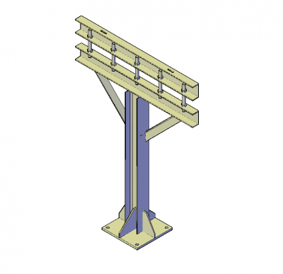 H Beam 3d dwg 