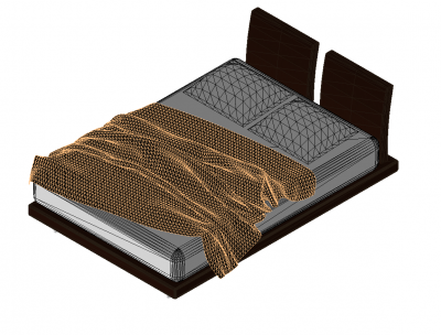 Caminho Queen Size Revit modelo