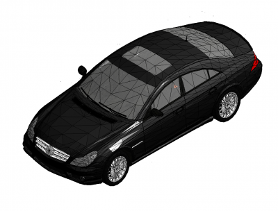 Modelo Mercedes CLS Revit