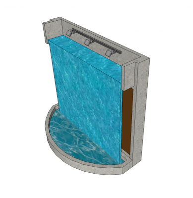 Modèle de cascade d'intérieur Sketchup