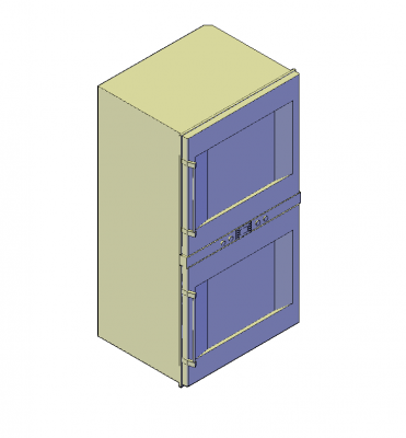 Double oven dwg model