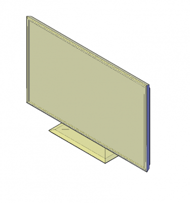 TV - Flat screen dwg