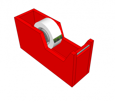 Distribuidor Sellotape Modelo Sketchup