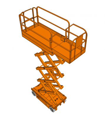 Scissor lift Modèle Sketchup