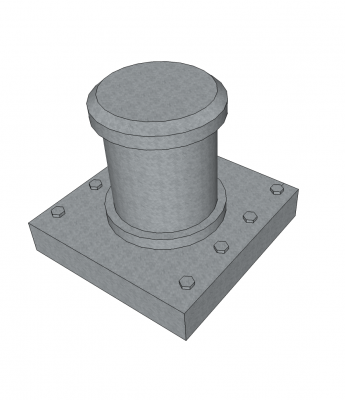 Borne d'amarrage Modèle Sketchup