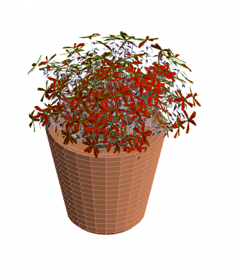 Panier de fleurs Revit modèle