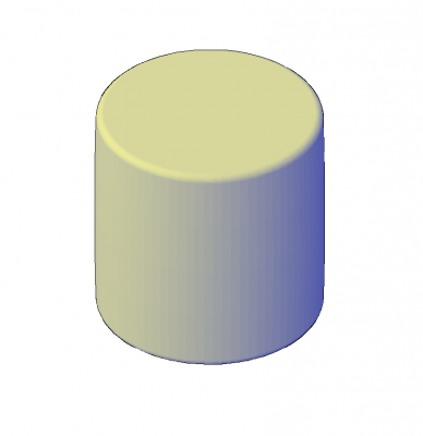 Tambor de tambor moderno Modelo 3D DWG