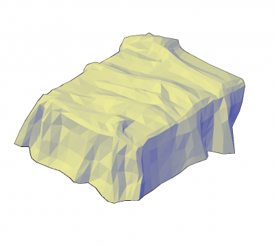 羽毛布団3D DWGモデル