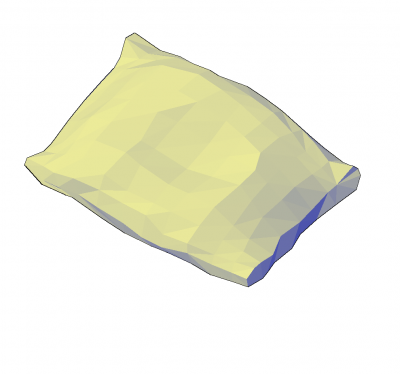 Bloque DWG Pillow 3D