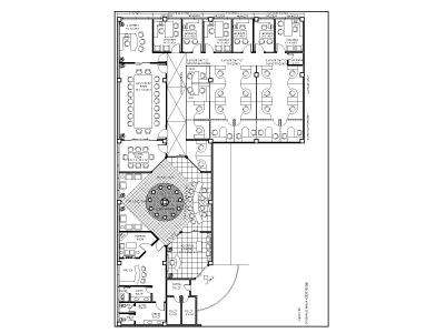 Free AutoCAD 2D editable Drawing of Access Globle Office Layout Plan OP_ 2