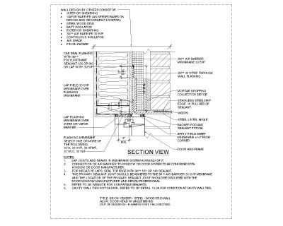 Free AutoCAD 2D Drawings of Wood Stud Wall Alum Door Head With Angle Behind-3