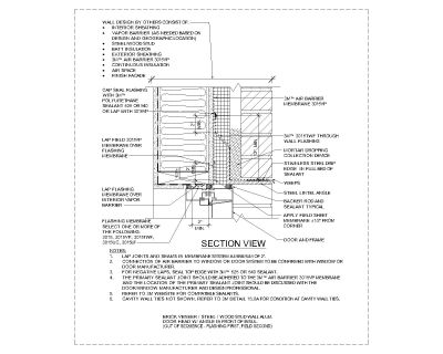 Free AutoCAD 2D Drawings of Wood Stud Wall Alum Door Head With Angle Front-4