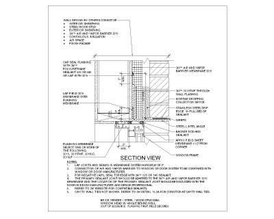 Free AutoCAD 2D Editable Drawings for Stud Wall Window Head with Angle Behind-1