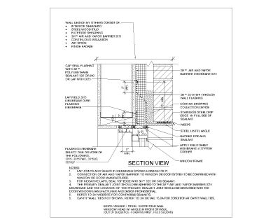 Free AutoCAD 2D Editable Drawings for Wood Stud Wall Window Head with Angle Front-1 