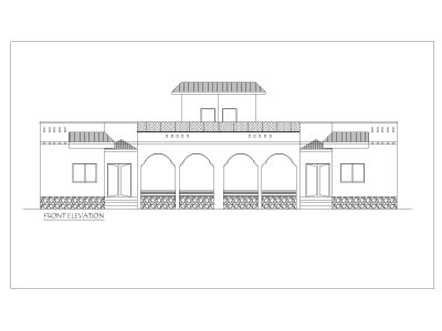 Free AutoCAD 2D editable Drawing of Elevations for different buildings - 1