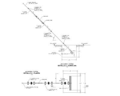 Free AutoCAD 2D Editable Drawings for ANCHORING SYSTEM