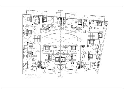 Free AutoCAD 2D editable Drawing of Apartments & Commercial Flats Fourth Floor Plan_8