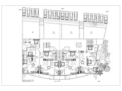 Free AutoCAD 2D editable Drawing of Apartments & Commercial Flats Ground Floor Plan_3