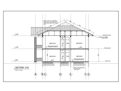 Free AutoCAD 2D editable sectional Drawing of Small Families apartment set - 13