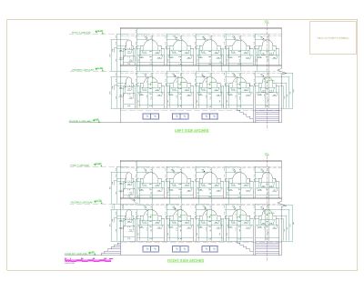 Free AutoCAD 2D Editable Drawings for Arch Design for Verandah & Corridor - 2