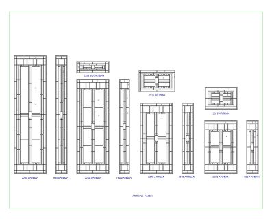 Free AutoCAD 2D Editable Drawings for Artisan Architectural Design
