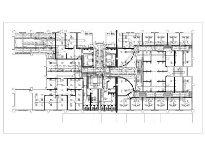 Free AutoCAD 2D Editable Drawings for Commercial Bank 1st Floor Lighting Plan_1
