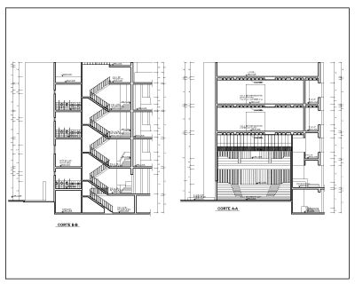 Free AutoCAD 2D Editable Drawings for Auditorium Hall Front Section A.B_04