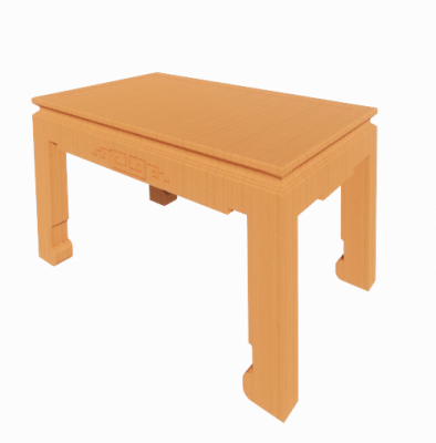 Wooden sofas table revit family