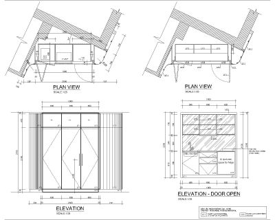 Free AutoCAD 2D Editable Drawings for Bar Counter Detail