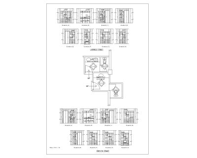 Free AutoCAD Drawing for Bath Rooms with Wall Elevations