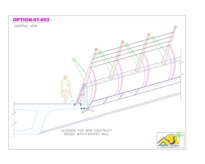 Free AutoCAD 2D Editable Drawings for Brdige Cladding Design with Details - 7