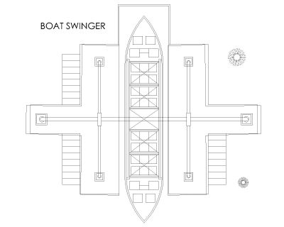 Free AutoCAD 2D Editable Drawings for BOAT SWINGER