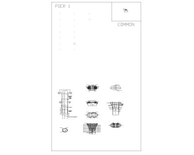 Free AutoCAD 2D Editable Drawings for Bridge Abutment & Pier Reinforcements_1
