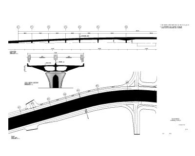 Free AutoCAD Editable Drawing Bridge Deck General-Arrangement - 1
