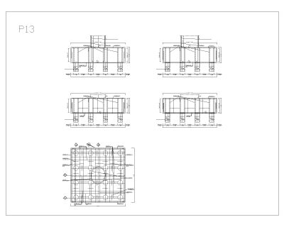 Free AutoCAD Editable Drawing for Bridge Pier Foundation Reinforcement Details_ 13