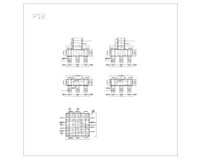 Free AutoCAD Editable Drawing for Bridge Pier Foundation Reinforcement Details_ 18