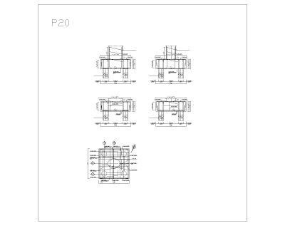 Free AutoCAD Editable Drawing for Bridge Pier Foundation Reinforcement Details_ 20