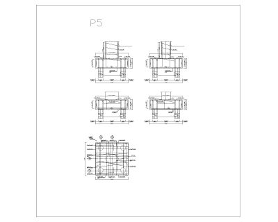 Free AutoCAD Editable Drawing for Bridge Pier Foundation Reinforcement Details_ 5