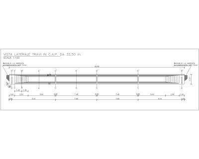 Free AutoCAD Editable Drawing for Bridge RCC Girder Design