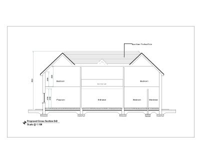 Free AutoCAD 2D Editable Drawings for British Standard Smart House Design Section_ D