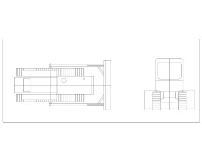 Free AutoCAD 2D Editable Drawings for Bulldozer (Top & Sides) with fiffernt Capacities & Model - 6