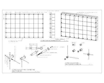 Free AutoCAD 2D Editable Drawings for Cable Tray Assembly-1
