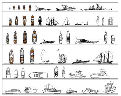 Coleção CAD do barco 1