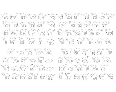 Camel Model package Architectural Drawing. CAD block in DWG format free download.