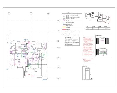 Free AutoCAD 2D editable Drawing for Canadian House Type-1 1st Floor Plan & Details_ 2