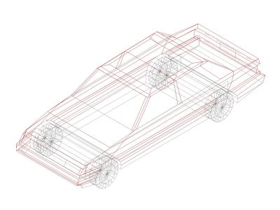 Free AutoCAD Drawing of Cars in 3D Perspective- 18